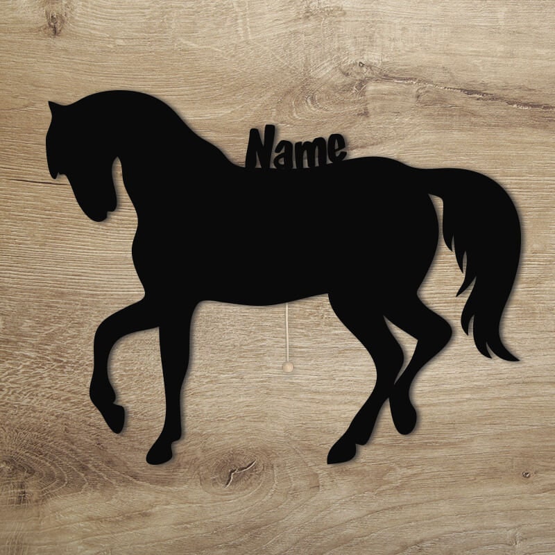 Luce Notturna A Forma Di Cavallo Personalizzata: Perfetta Per La Cameretta Dei Bambini - Foto 6