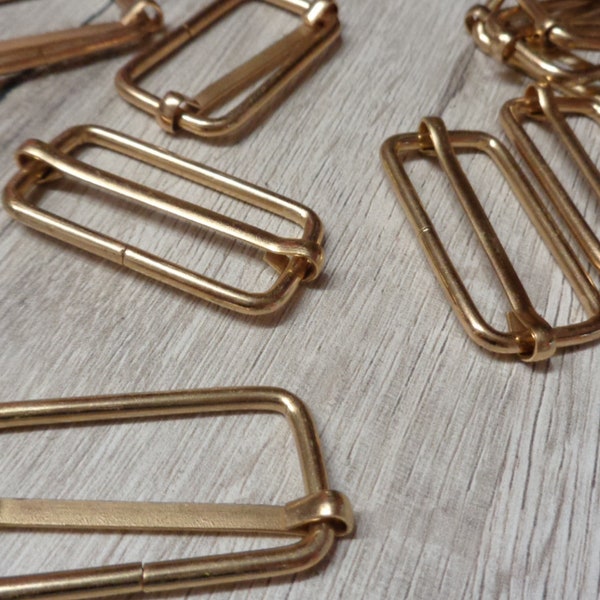 Gurtschnalle Leiterschnalle Schnalle Schieber Stegschnalle silber gold schwarz metallic verschiedene Farben & Größen 13x25mm 15x32mm