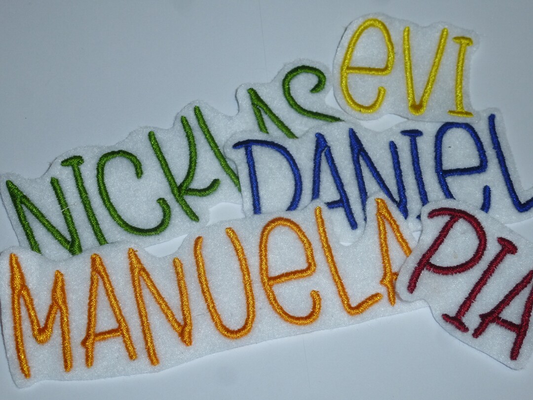 Name CAPITAL LETTERS Patch Desired Name Patch for Ironing Patching ...