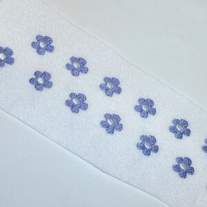 13 Mini Blumen Set lila gelb zum bügeln Flicken Bügelbild Patch 1,4 cm cm zum selber ausschneiden