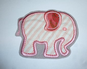 Elefant Button Aufnäher Bügelbild ca. 10 x 8,5 cm Patch zum aufbügeln Flicken