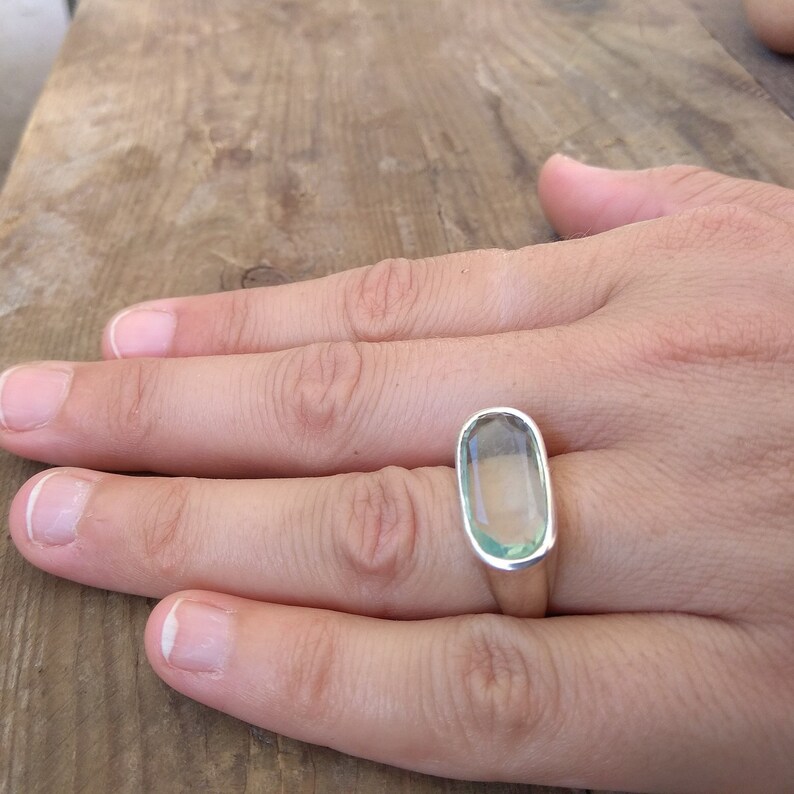 stone ring aquamarine Israely Jewelry aquamarine ring silver statment ring. silver gemstone ring statement ring