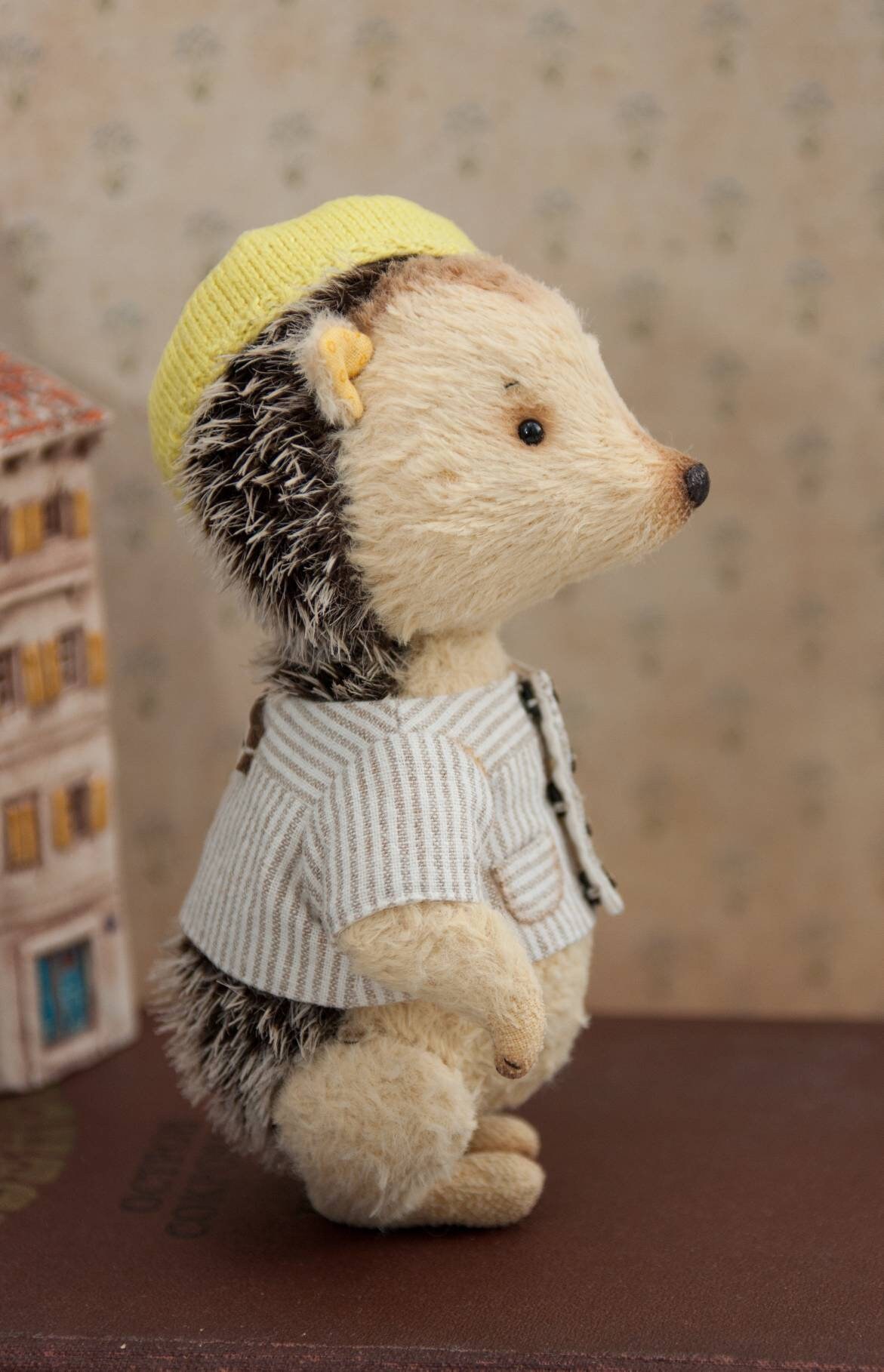 hedgehog with teddy bear