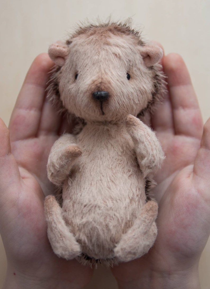 hedgehog with teddy bear