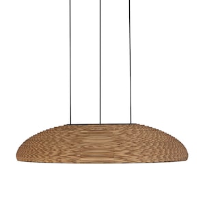 Oblong cardboard hanging lamp - TABLO S