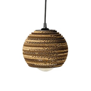 Cardboard hanging lamp - BUBBLE