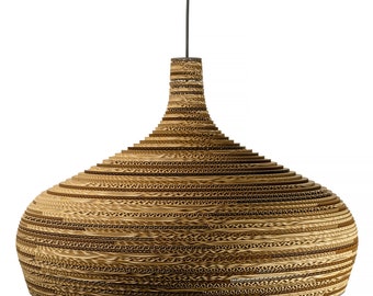 Cardboard hanging lamp - DOME 70