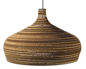 Wellpappe Hängelampe - DOME