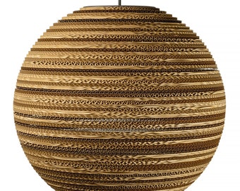 Wellpappe Runde Hängelampe - SFERA 35