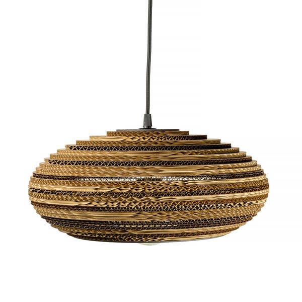 Lampe ovale en carton - STONE 35