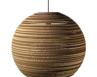 Wellpappe Runde Hängelampe - SFERA 55
