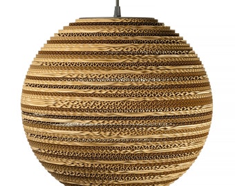 Wellpappe Runde Hängelampe - SFERA 35