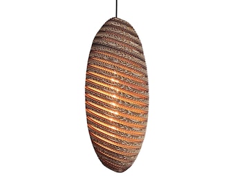 Wellpappe Runde Hängelampe - SFERA 35