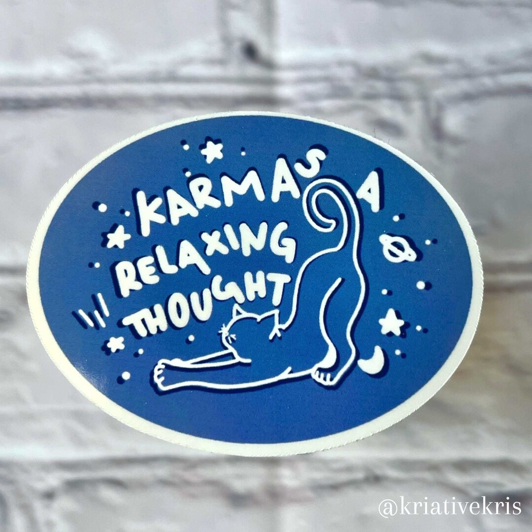 Karma Sticker - Etsy