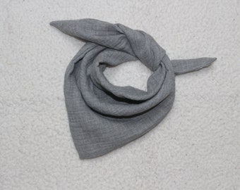 Baby scarf muslin "grey mottled"