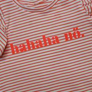 Basic Shirt orange Rüschenärmel Bild 2