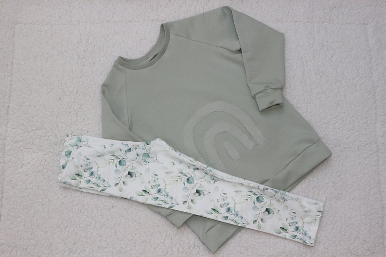 Basic Sweater Pulli Junge / Mädchen light green zdjęcie 2