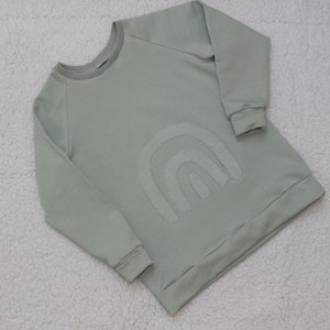 Basic Sweater Pulli Junge / Mädchen light green zdjęcie 1