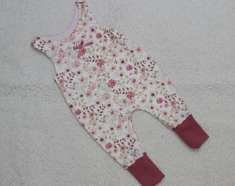 Baby Strampler Hose  "Pastellblume"