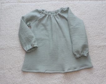 Camicia tunica in mussola per bebè