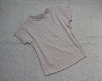 Camicia basic “righe beige”