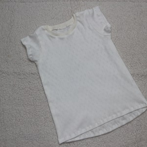 Basic Shirt Lochjersey creme Bild 3