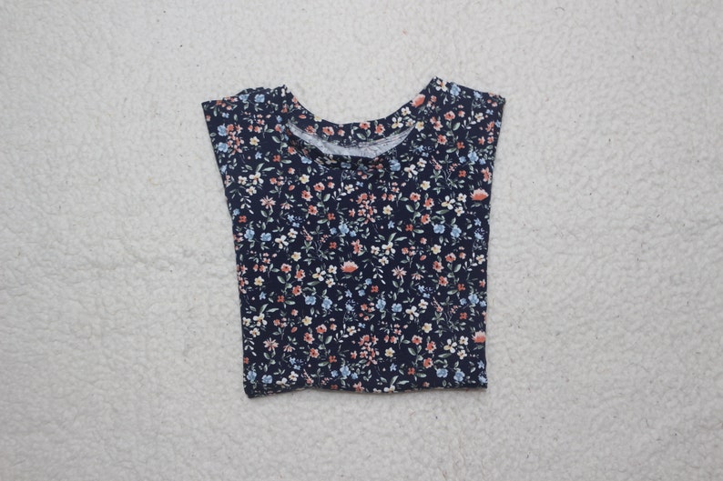 Basic Shirt Blümchen marine imagem 3