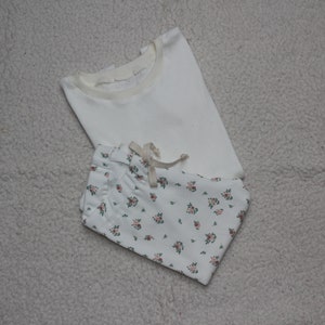 Basic shirt perforated jersey cream image 1