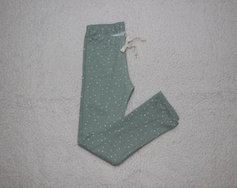 Leggings Hose  "Konfetti salbei"