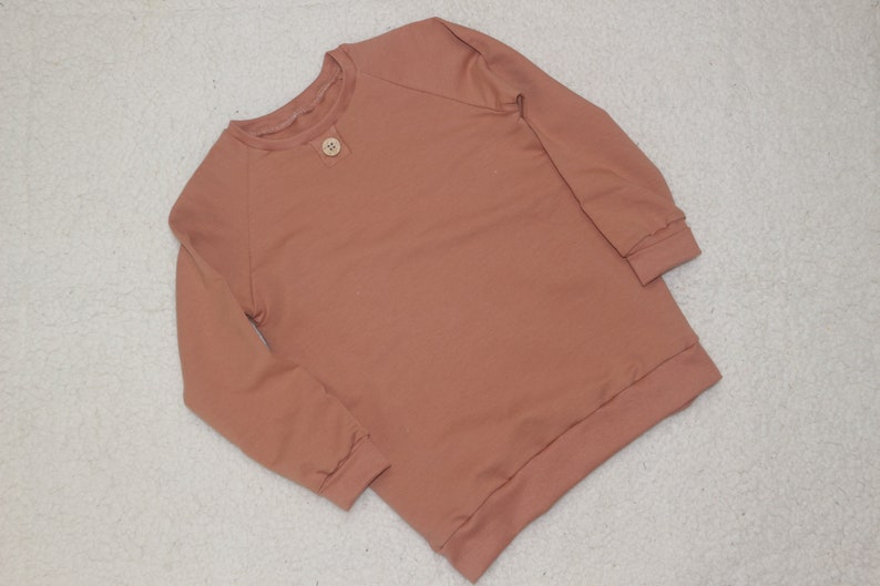 Basic Sweater Pulli Junge / Mädchen soft blush Bild 7