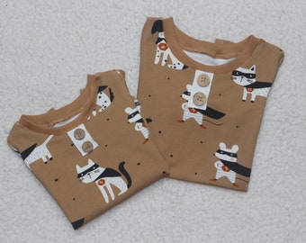 Camicia Basic "Super Pets" caramell