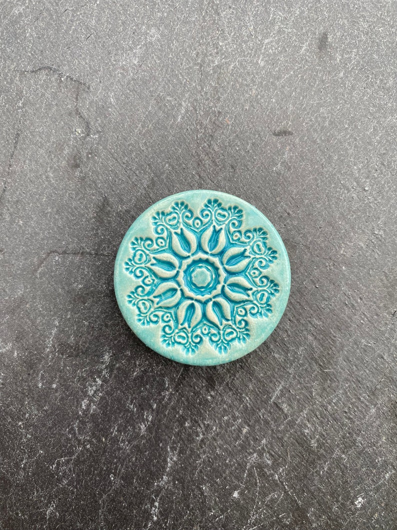 Magnet ceramic Karibikblau