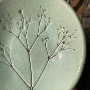 Jewelry bowl ceramic gypsophila image 4