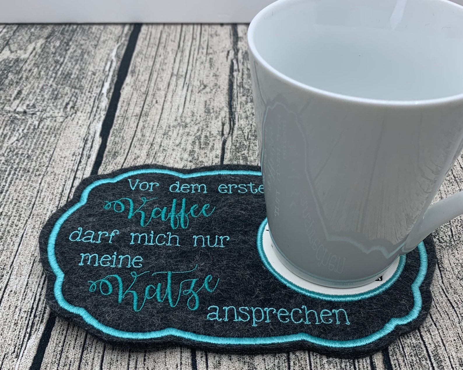 Kaffee Katze Untersetzer aus Filz Polyesterfilz | Etsy
