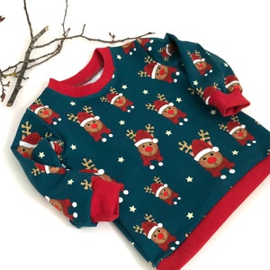 Sweatshirt Pullover Shirt Baby Kind 62-110 Weihnachtspullover Bild 3