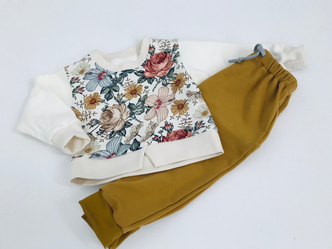 baby girl color block sweatpants