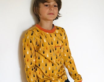 Long sleeve shirt child boy lamps jersey