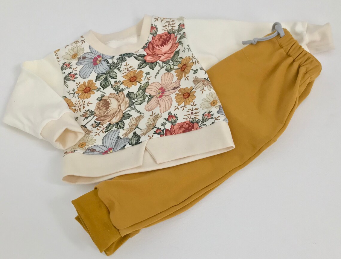 baby girl color block sweatpants