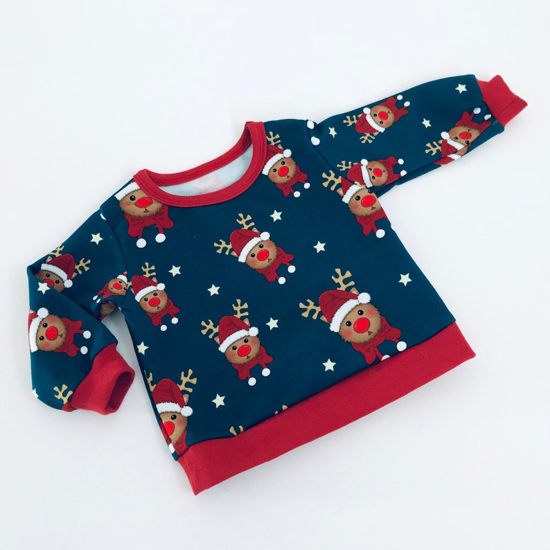 Sweatshirt Pullover Shirt Baby Kind 62-110 Weihnachtspullover Bild 6