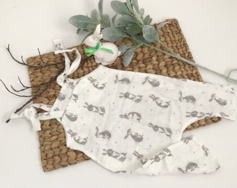 Summer pants overall made of muslin baby pants 62/68