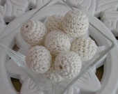 5 crochet pearls nature crochet balls