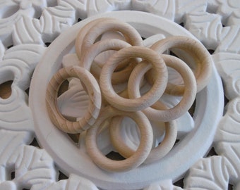 Wooden rings,natural wood rings 48 mm