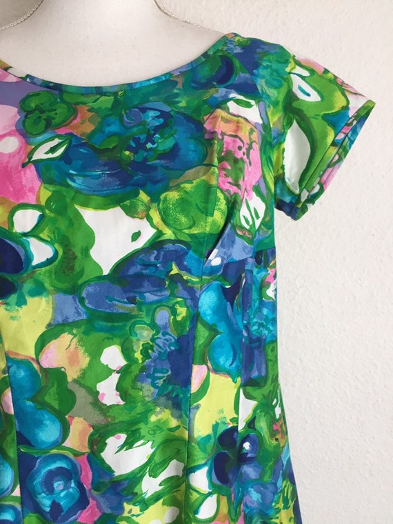 Vintage 70s Kiyomi Of Hawaii Floral Cotton Dress - image 7