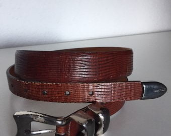 Mens Lizard Belt - Etsy