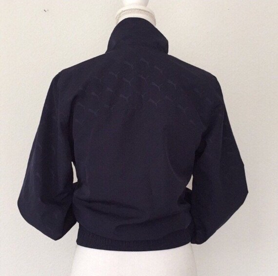 Vintage Puma Logo Track Jacket Windbreaker Navy A… - image 6