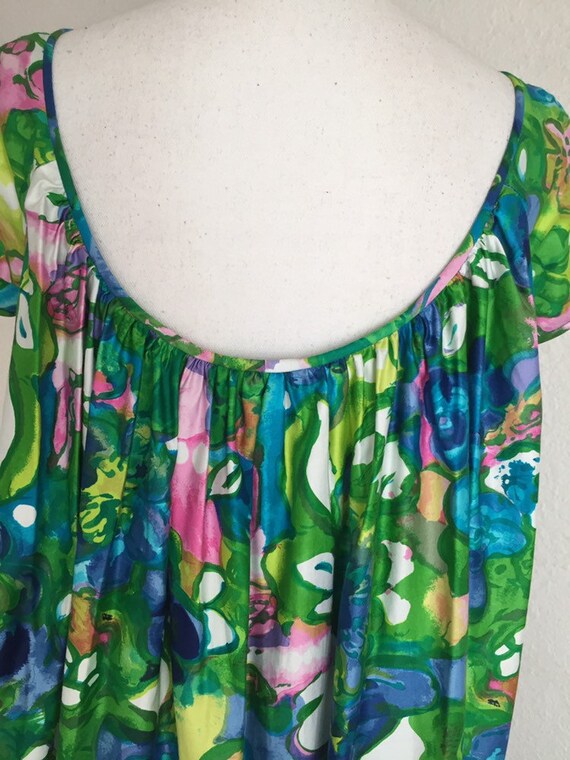 Vintage 70s Kiyomi Of Hawaii Floral Cotton Dress - image 9