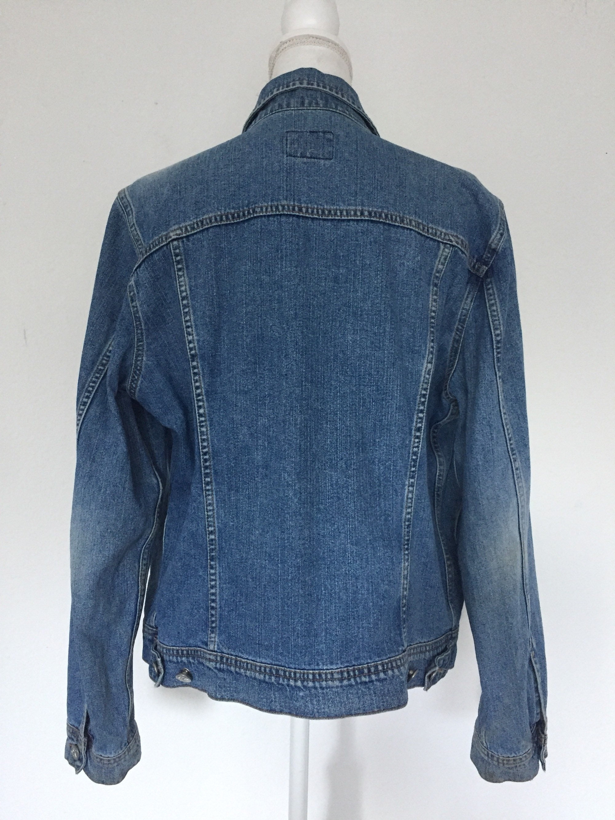 Vintage CK Calvin Klein Denim Jacket XL Classic Denim 90s - Etsy UK