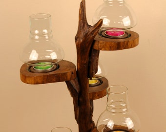 Candle Holder Root Wood Tree