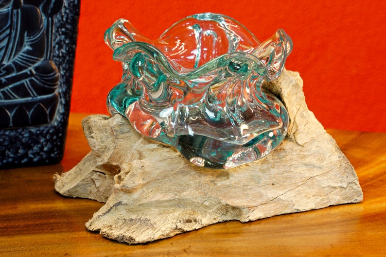Verre fondu sur bois de racine 12 x 18 cm vase en verre sur Etsy Canada