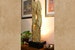 Driftwood floor lamp | 95 cm Teak oldwood lamp with indirect lighting 